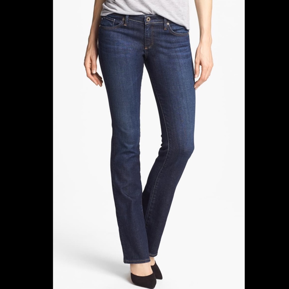 AG 'Olivia' Skinny Bootcut Jeans Blue